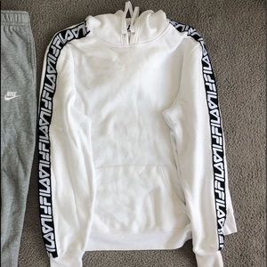 White FILA Hoodie